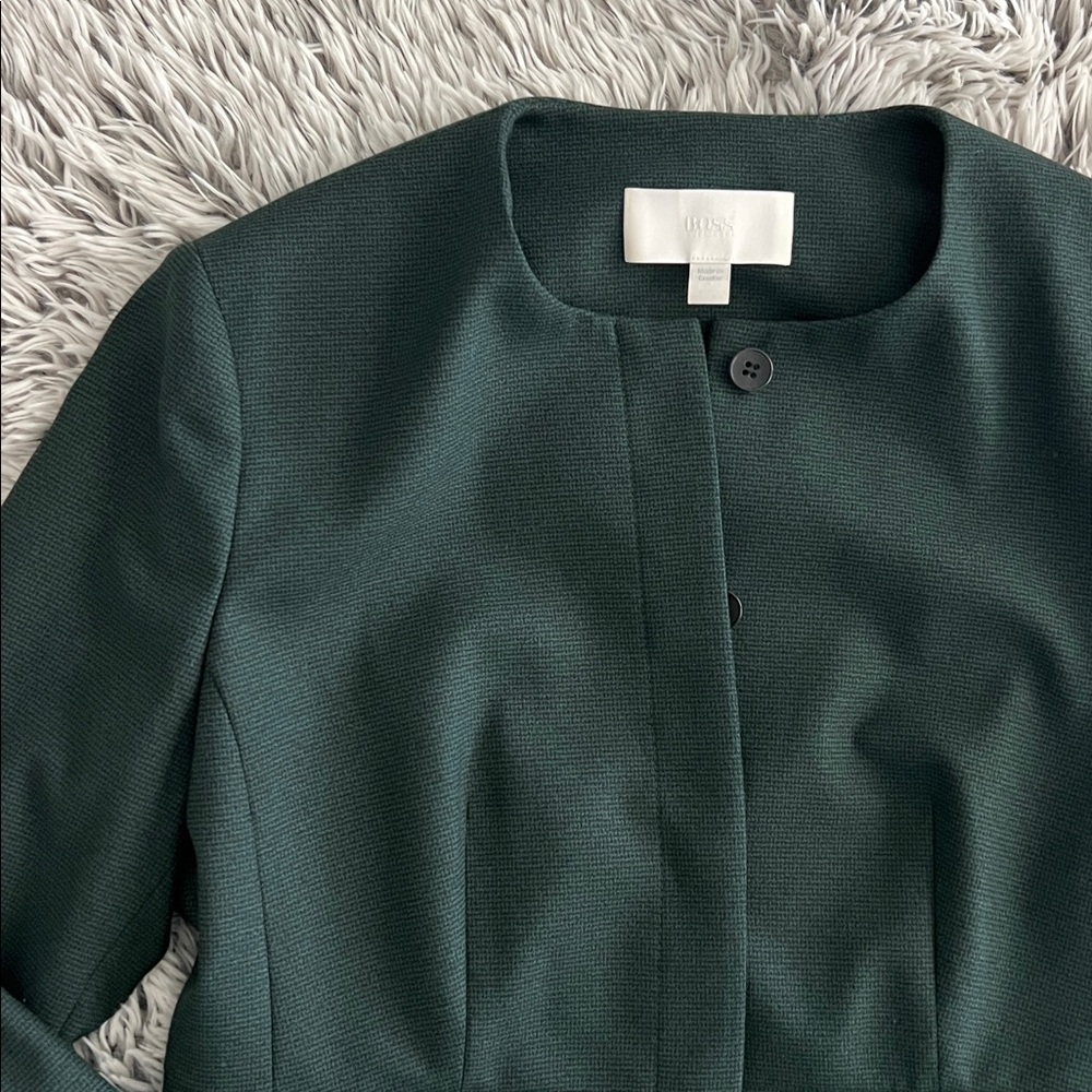 HUGO BOSS Women's Dark Green Jacket US 10